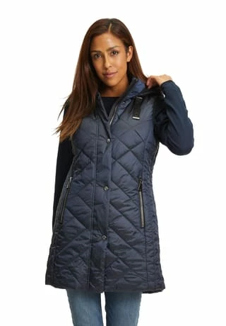 GIL BRET Steppweste Mit Abnehmbarer Kapuze India Ink – Bild 3