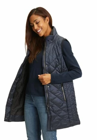 GIL BRET Steppweste Mit Abnehmbarer Kapuze India Ink – Bild 8