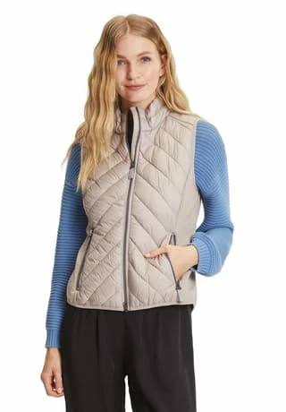 BETTY BARCLAY Steppweste Mit Stehkragen Beige – Bild 3