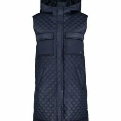BETTY & CO Steppweste Mit Kapuze Navy Blue