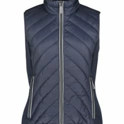 BETTY BARCLAY Steppweste Mit Stehkragen Dunkelblau