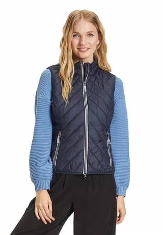 BETTY BARCLAY Steppweste Mit Stehkragen Dunkelblau – Bild 3