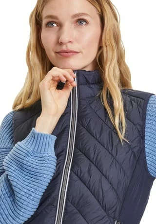 BETTY BARCLAY Steppweste Mit Stehkragen Dunkelblau – Bild 6