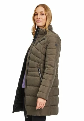 GIL BRET Steppmantel Mit Abnehmbarer Kapuze Khaki Braun – Bild 8