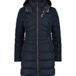 GIL BRET Steppmantel Mit Abnehmbarer Kapuze Dunkelblau