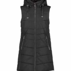 GIL BRET Steppweste Mit Abnehmbarer Kapuze Schwarz