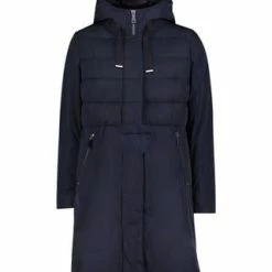 AMBER & JUNE Winterjacke Kunstdaune Dunkelblau