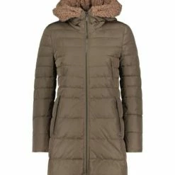 AMBER & JUNE Winterjacke Kunstdaune Khaki Braun