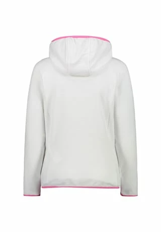 CMP Fleecejacke Jacket Fix Hood Weiß – Bild 2