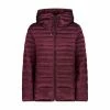 CMP Steppjacke WOMAN JACKET FIX HOOD Kordelzug,Reißverschluss,Reißverschluss-Tasche Damen Rubino