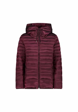 CMP Steppjacke WOMAN JACKET FIX HOOD Kordelzug,Reißverschluss,Reißverschluss-Tasche Damen Rubino