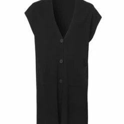 VIA APPIA -DUE- Shirtweste Zeitlose Shirtweste In Unifarbenem Design Schwarz