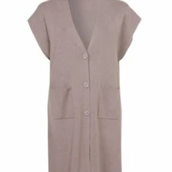 VIA APPIA -DUE- Shirtweste Zeitlose Shirtweste In Unifarbenem Design Toffee Melange