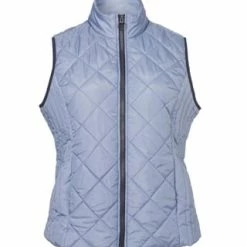 VIA APPIA -DUE- Weste Klassische Steppweste Mit Ziernähten Rauchblau/ Indigo