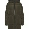 VERO MODA® Winterjacke, Zweiwegereißverschluss, Kapuze, Für Damen Dunkelgrün