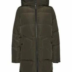 VERO MODA® Winterjacke, Zweiwegereißverschluss, Kapuze, Für Damen Dunkelgrün