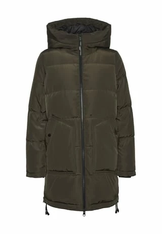 VERO MODA® Winterjacke, Zweiwegereißverschluss, Kapuze, Für Damen Dunkelgrün