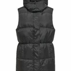 ONLY® Steppweste "Demy", Lang, Kapuze, Für Damen 177911 BLACK