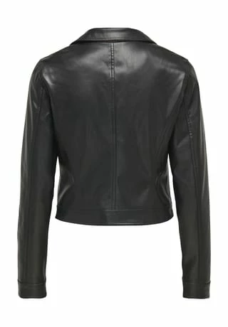 ONLY® Jacke, Leder, Reverskragen, Für Damen BLACK – Bild 5
