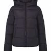 PIECES Steppjacke, Kapuze, Für Damen 179276 BLACK