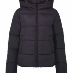 PIECES Steppjacke, Kapuze, Für Damen 179276 BLACK