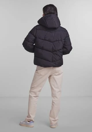 PIECES Steppjacke, Kapuze, Für Damen 179276 BLACK – Bild 3