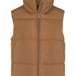 Zero Weste, Stehkragen, Für Damen 7116 TOBACCO BROW