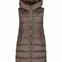 BETTY BARCLAY Steppweste Mit Kapuze Brown