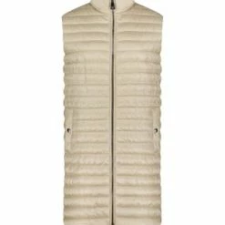 Cartoon Steppweste Mit Stehkragen Light Beige