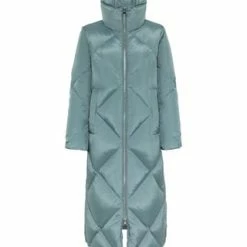 HALLHUBER Puffer-Daunenmantel Mit Seitlichen Druckknöpfen Und Water Repellent Finish Eucalyptus